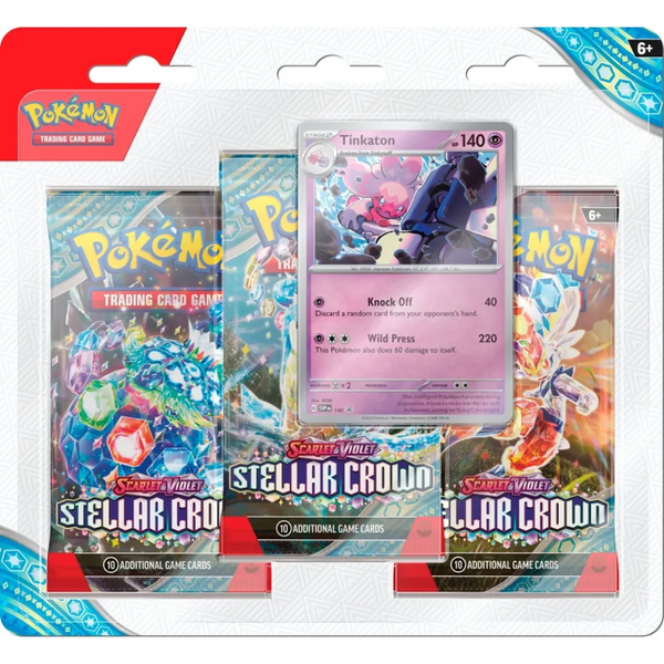 Pokémon TCG - Stellar Crown 3 Pack Blister